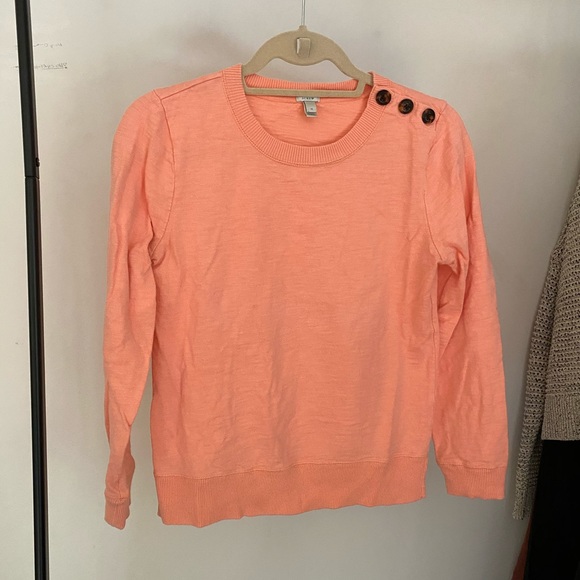 JCrew Side Button Sweatshirt - Picture 3 of 4